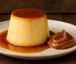 Flan con Dulce de Leche en www.saborymate.com