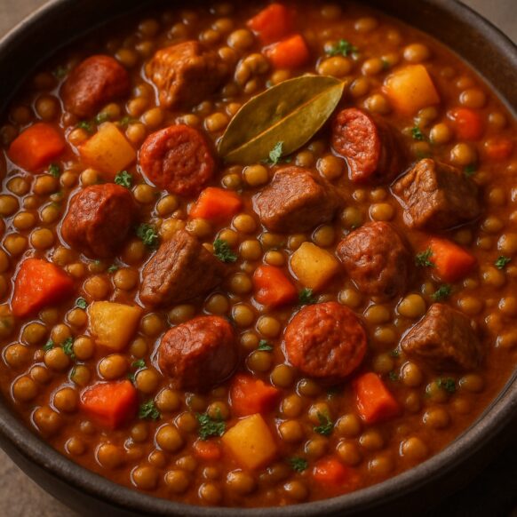 Guiso de Lentejas de Argentina - Receta de SaborYMate.com