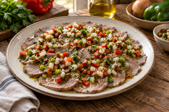 Lengua a la vinagreta