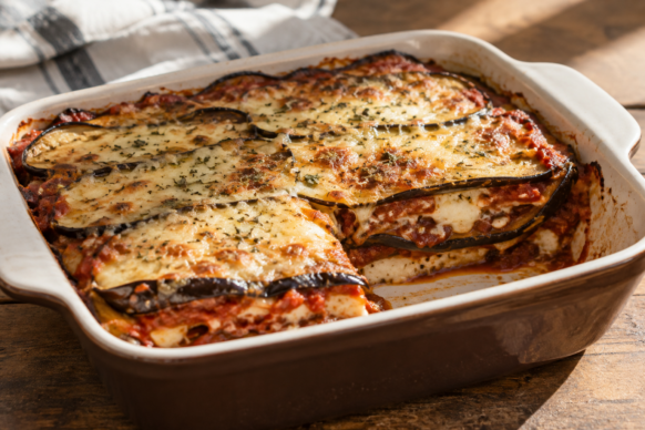 Lasaña de berenjenas sin pasta