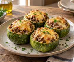 Zapallitos rellenos de carne