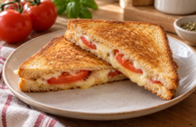Tostados de tomate y queso al horno