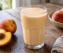 Licuado de durazno y leche