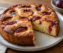 Torta de ciruelas frescas