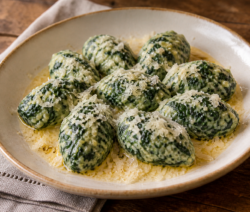 Malfatti de espinaca y ricota