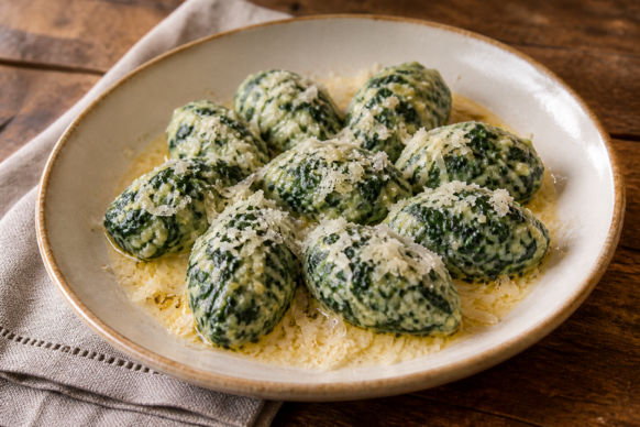 Malfatti de espinaca y ricota