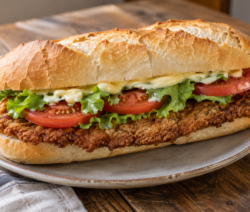 Sándwich de milanesa tucumano casero