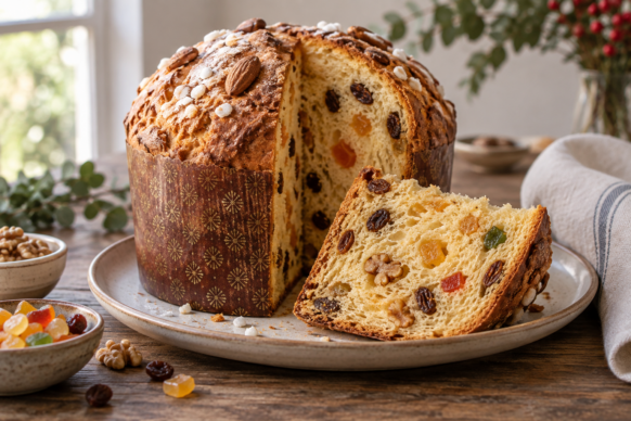 Pan dulce argentino con frutas
