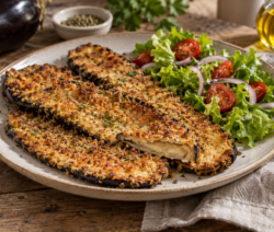 Milanesas de berenjena al horno