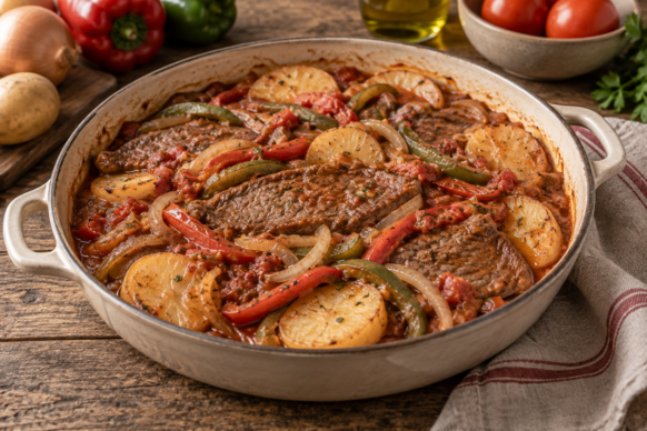 Bifes a la criolla