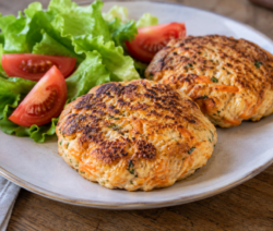 Hamburguesas de pollo y zanahoria