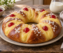 Rosca de Pascua con crema pastelera