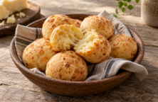 Chipá casero de queso dorado con miga tierna