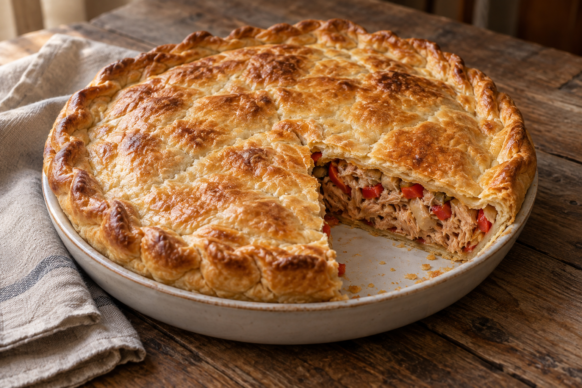 Tarta de atún y pimientos