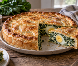 Tarta pascualina de acelga