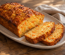 Budín salado de zanahoria y queso