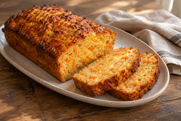 Budín salado de zanahoria y queso