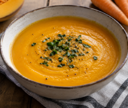 Sopa de calabaza y zanahoria