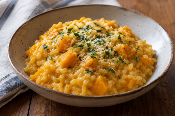 Arroz cremoso de zapallo