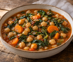 Guiso de garbanzos y acelga