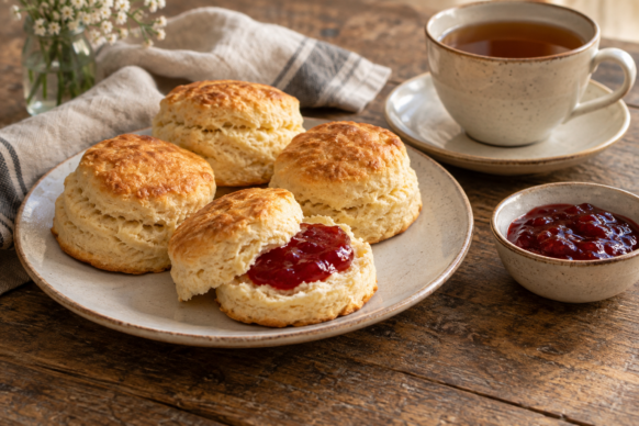 Scones clásicos de manteca