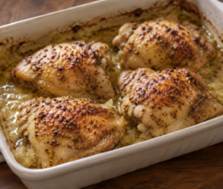 Pollo a la mostaza al horno