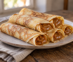 Panqueques con dulce de leche