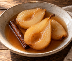Compota de peras con canela