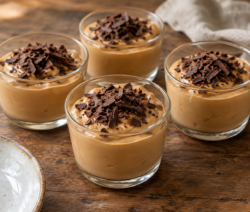 Mousse rápida de dulce de leche