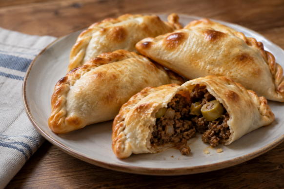 Empanadas de carne y aceitunas sin pasas