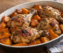 Muslos de pollo con batatas