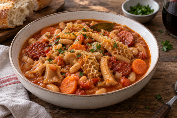 Guiso de mondongo a la criolla