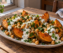 Calabaza asada con garbanzos y yogur