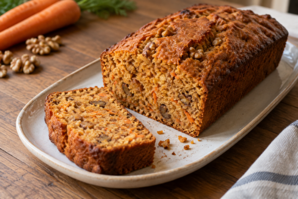 Budín de zanahoria y nueces