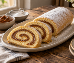 Pionono dulce de leche casero