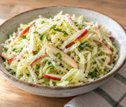 Ensalada de repollo y manzana