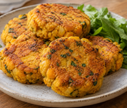 Medallones de garbanzos y calabaza