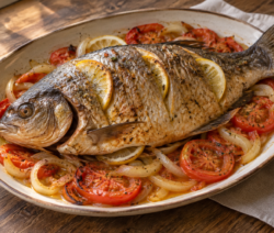Pacú al horno con limón