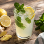 Limonada de menta y jengibre