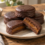 Alfajores de chocolate y dulce de leche