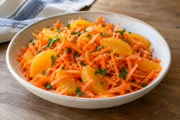 Ensalada de zanahoria y naranja