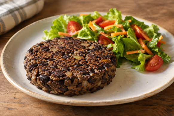 Hamburguesas de porotos negros