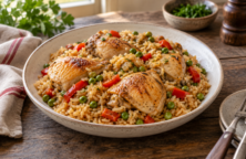 Arroz con pollo casero
