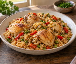 Arroz con pollo casero