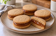 Alfajores de avena y dulce de leche