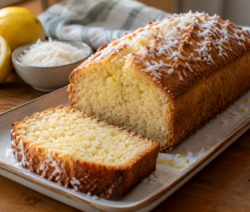 Budín de coco y limón