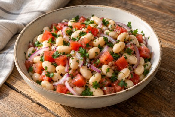 Ensalada de porotos a la provenzal