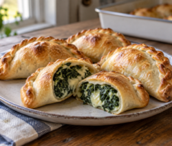 Empanadas de espinaca y queso al horno