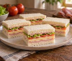 Sándwiches de miga triples