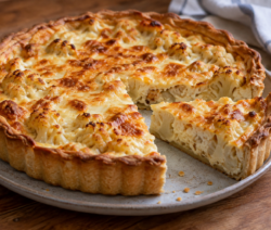 Tarta de coliflor y queso